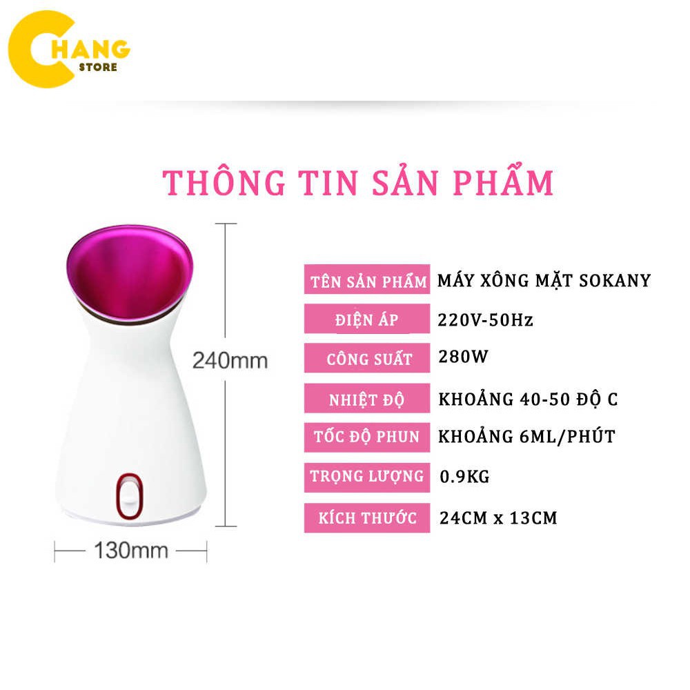 Máy Xông Mặt Sokany Cao Cấp Chăm Sóc Da Mặt Tại Nhà