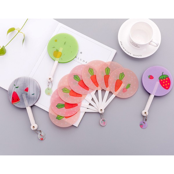Quạt xòe cầm tay Cute Fruit