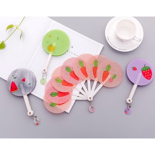 Quạt xòe cầm tay Cute Fruit