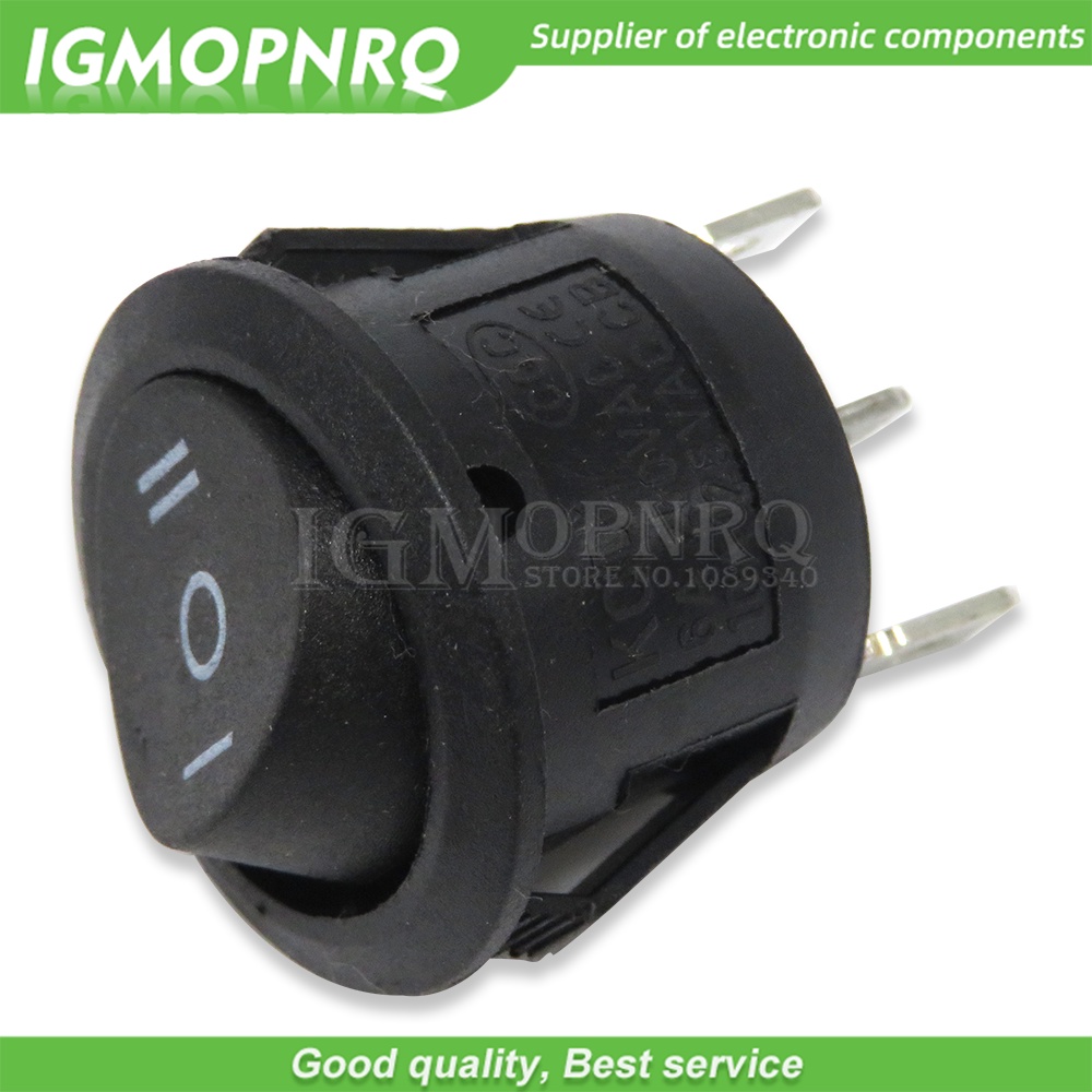 Set 5 Công Tắc Nhấn 20MM SPST 2Pin 3pin 3A 250V KCD1-105 KDC1 Fdkjgecf
