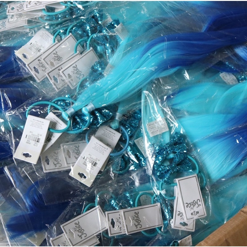 Dây buộc tóc Ombre Pony tail xuất dư siêu xinh, tóc giả cho bé