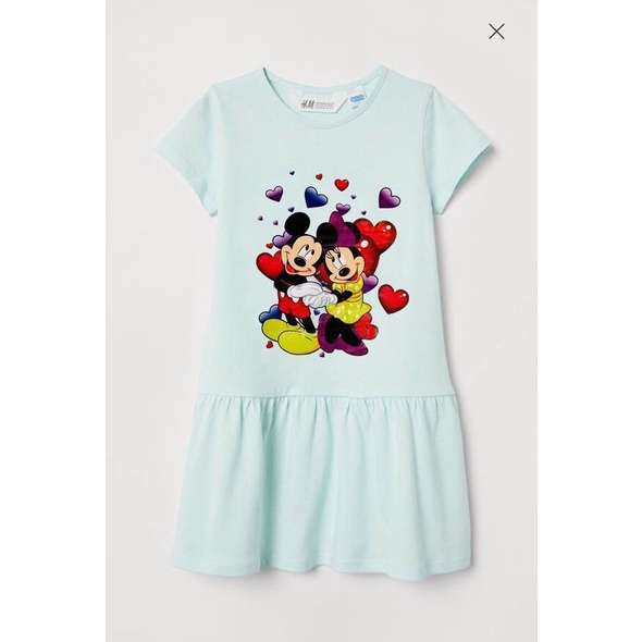 Đầm HM thân dài hình ngựa Pony, Mickey dễ thương cho bé gái 2-10T