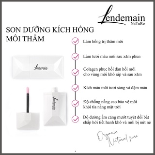 Dưỡng ẩm môi, son dưỡng kích hồng môi thâm cao cấp của lendemain