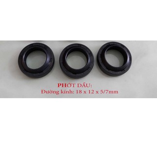 Bộ 3 gioăng phớt dầu máy rửa xe cao áp 18 x 12 x 5 / 7 mm phụ kiện máy rửa xe