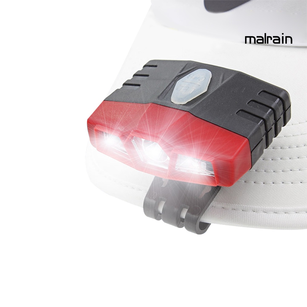 Đèn Led COB Cảm Biến Sạc USB Gắn Mũ Lưỡi Trai Tiện Dụng