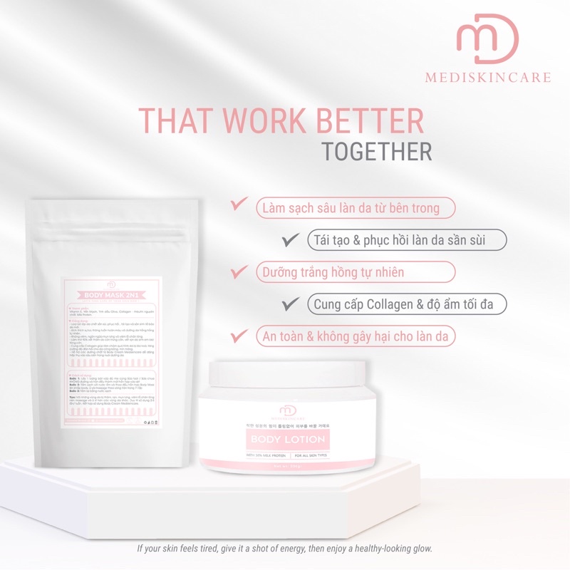2 Kem dưỡng da + 1 BODY MASK