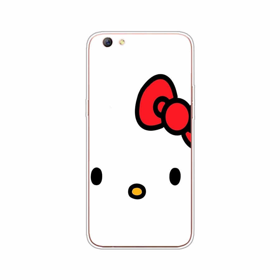 HELLO KITTY Ốp Lưng Điện Thoại Thời Trang Dành Cho Oppo Realme C1 C2 2 Pro A53 2015 2020 R9S