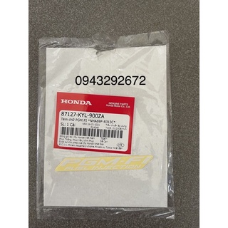 Tem chữ pgm fi đen, đỏ honda