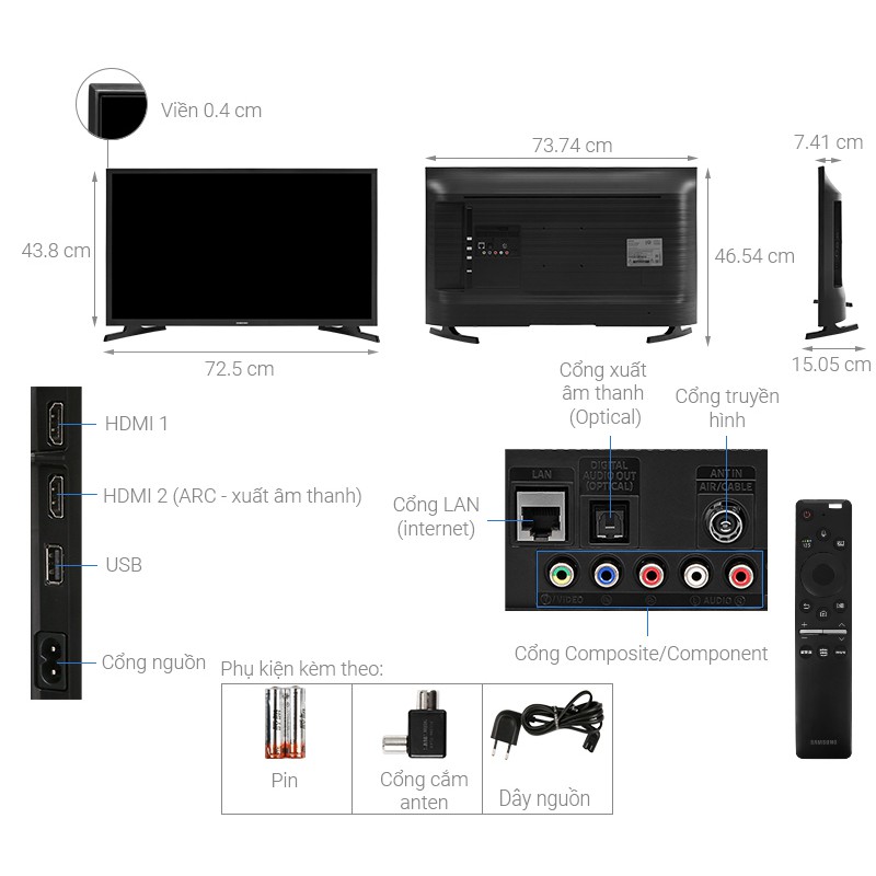 Smart Tivi Samsung 32 inch 32T4500