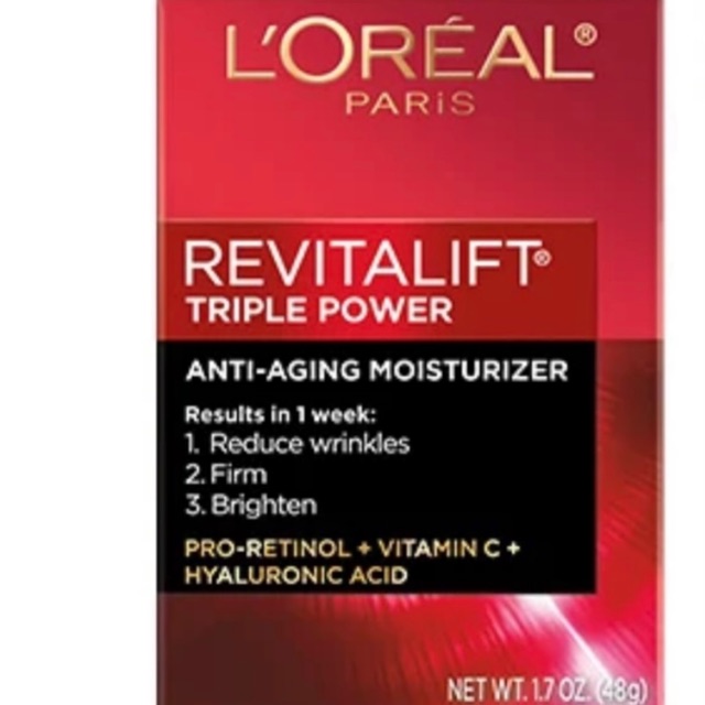 Kem chống lão hoá và sáng da Loreal Revitalift Triple Power Anti Aging Moisturizer 48g