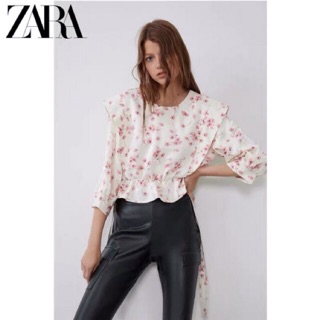 Áo ZARA hoa bèo vai xinh đẹp