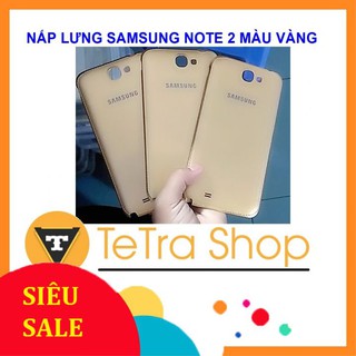 Nắp lưng samsung note 2 màu vàng