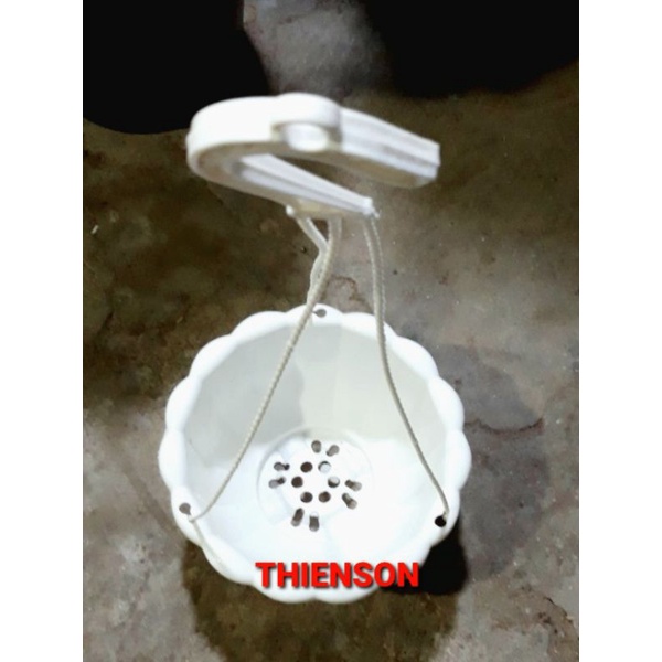 Chậu Nhựa Tròn Bầu Có Kèm Móc Treo