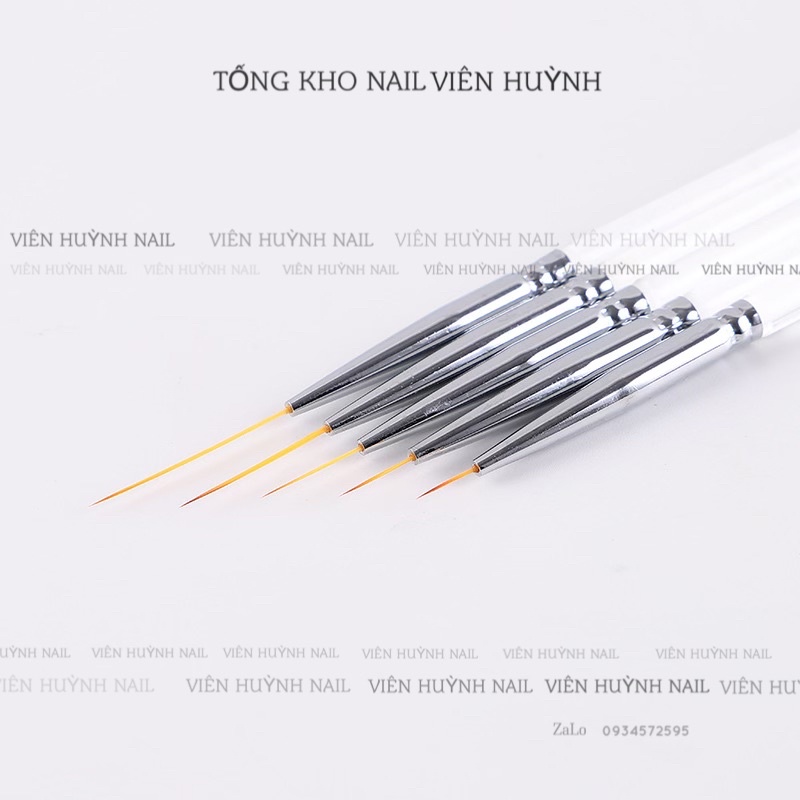 Cọ nét nail, cọ râu opi đầu mảnh vẽ móng siêu mịn nét