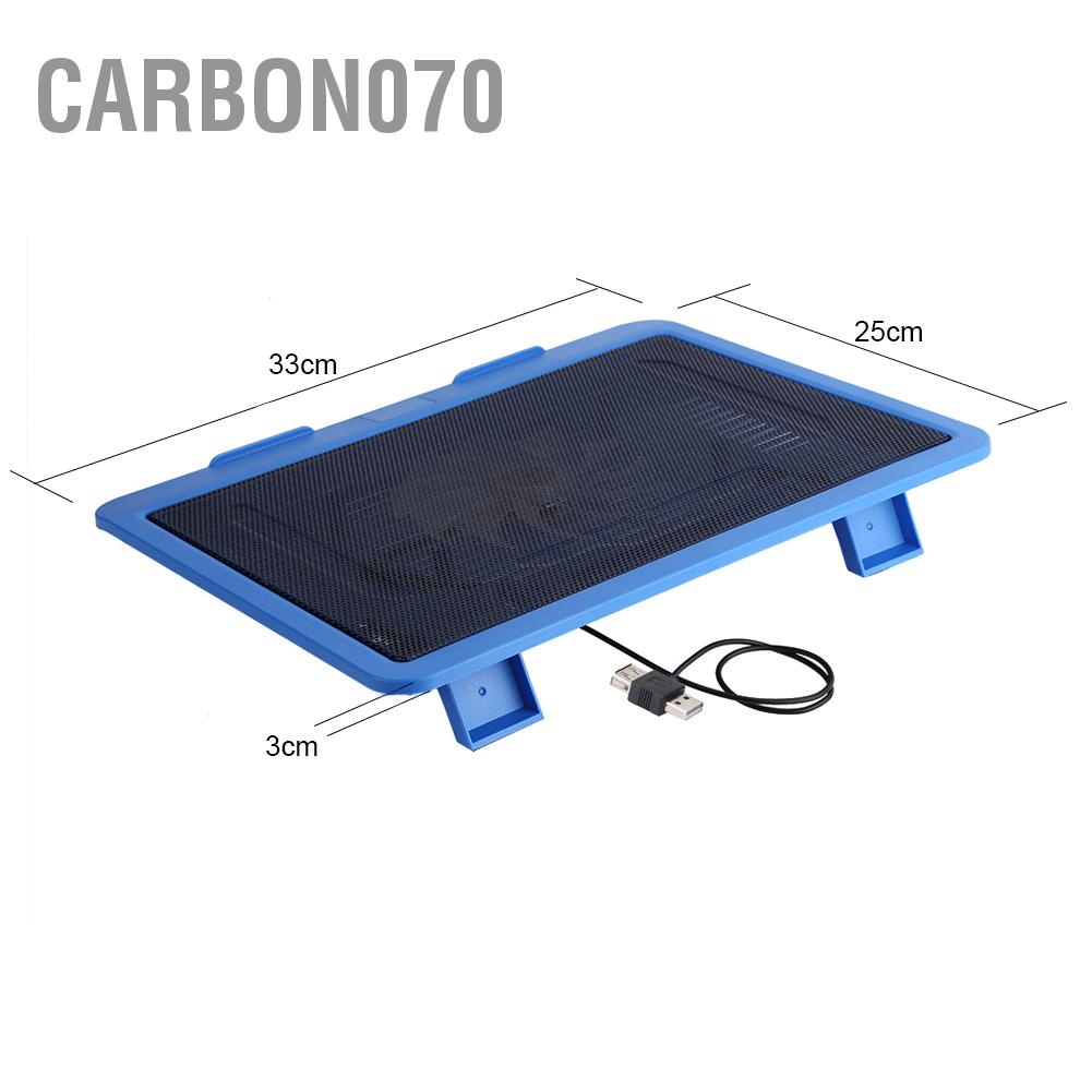 Carbon070 Laptop Cooler Cooling Pad Base Big Fan USB Stand for 14&quot; or Below Notebook