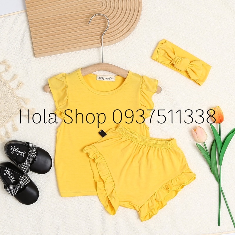 Bộ cánh tiên MINKY MOM kèm tuban cho bé gái từ 8 - 18kg -TH126
