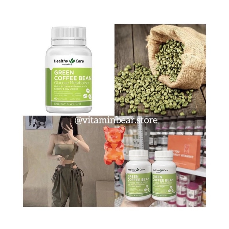 HEALTHY CARE GREEN COFFEE BEAN GIẢM CÂN HIỆU QUẢ ÚC