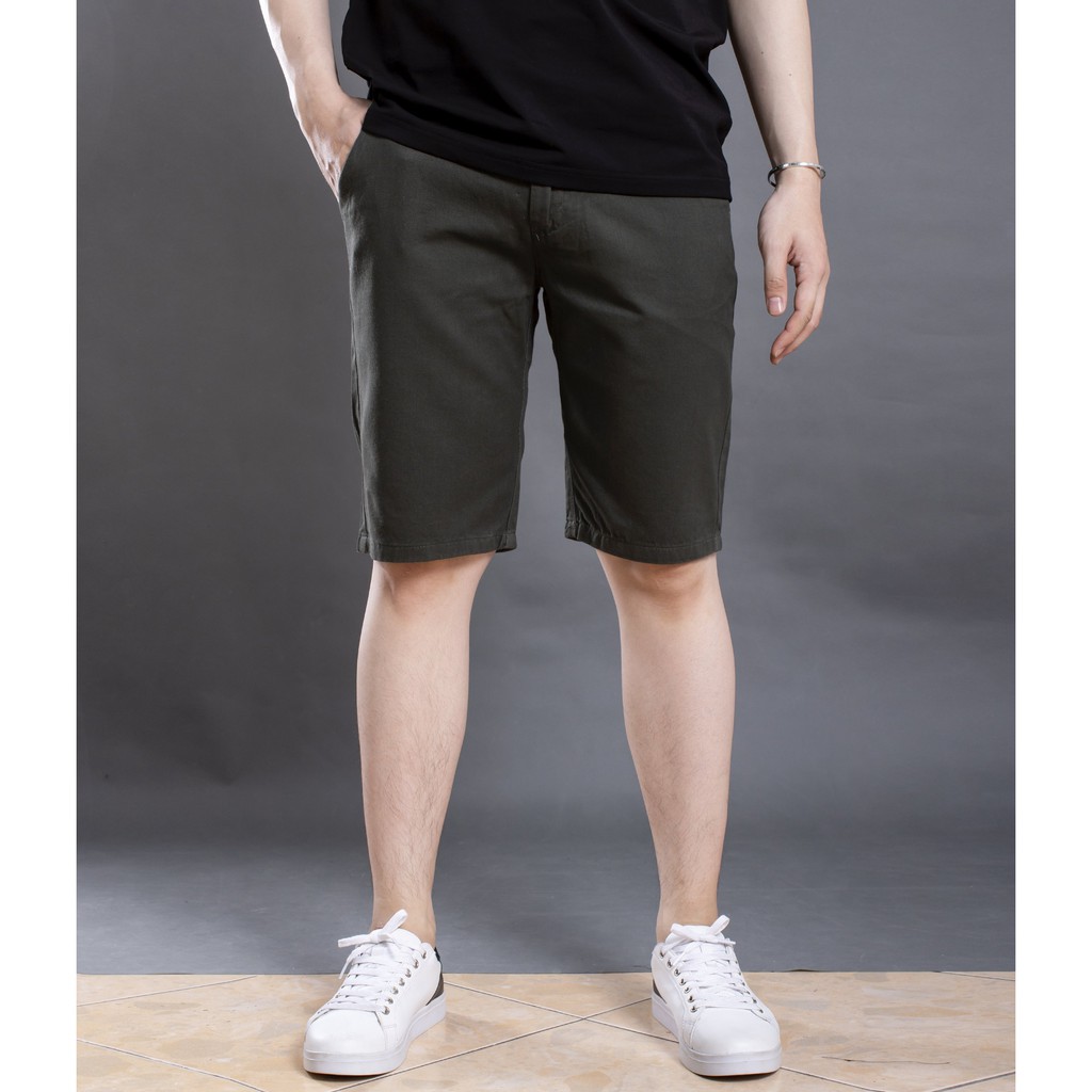 Quần short kaki nam thiết kế đơn giản LADOS - 64019 chất vải dày dặn năng động, chất vải kaki nhiều màu