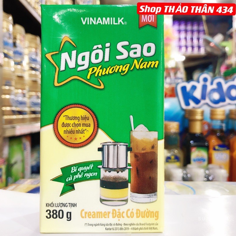 Sữa Đặc Ngôi Sao Phương Nam 380g ( Lon, Hộp Giấy)