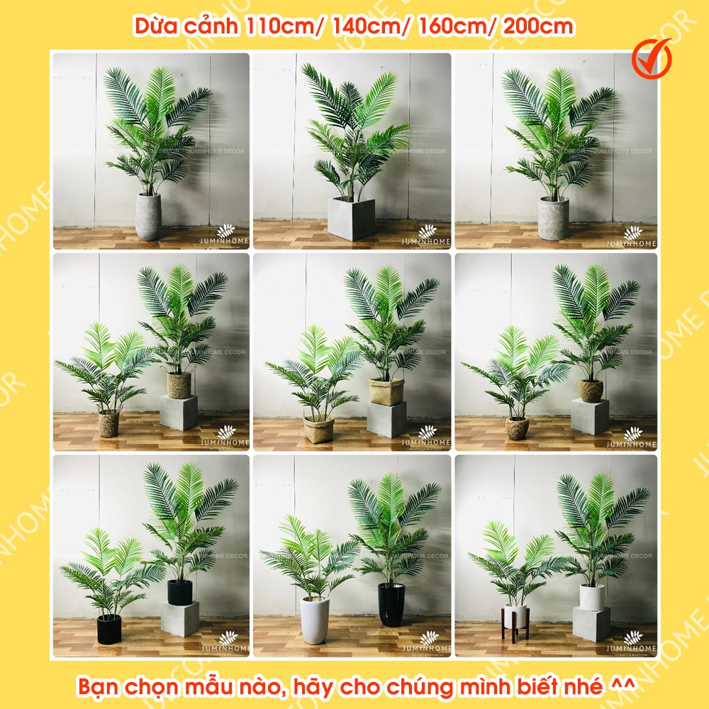 Cây giả, Cây dừa giả - Cây giả decor trang trí nhà cửa nội thất phòng khách phòng ngủ
