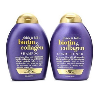 Cặp Gội Xả OGX Biotin & Collagen 335ml