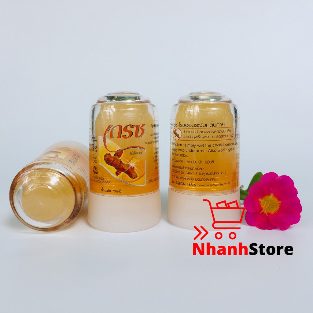 Lăn khử mùi đá khoáng - nhập khẩu Thái Lan 70g