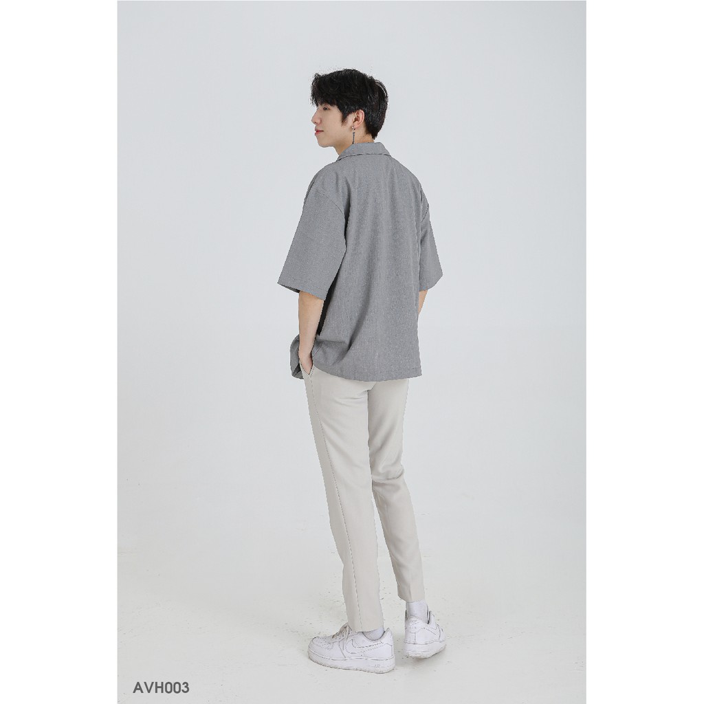 Áo Blazer Xám Trơn Tay Lỡ Khoác Ngoài MANDO Chất Vải Tuytsi Cao Cấp Form Rộng Basic Unisex Thời Trang Hàn Quốc AVH003