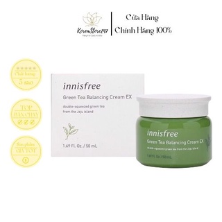 Kem Dưỡng Da Trà Xanh Innisfree Green Tea Balancing Cream EX 50ml_KoreaStore