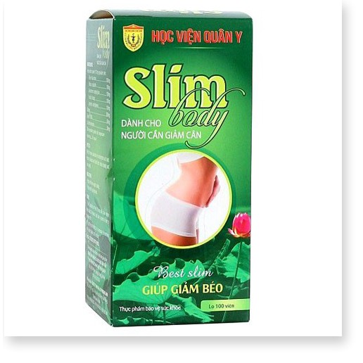 [Mã chiết khấu giảm giá sỉ sản phẩm chính hãng] Viên uống Slim body Học viện quân y - Hỗ trợ làm giảm tình trạng béo phì