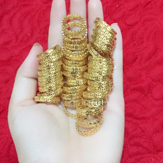 Combo 10 nhẫn kim tiền tài lộc