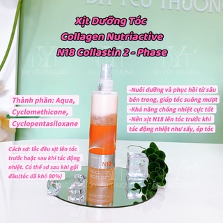 Xịt Dưỡng Tóc Collagen Nutriactive N18 Collastin 2 - Phase