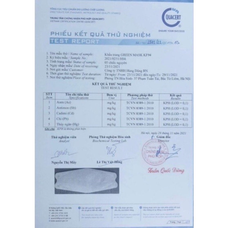 Set 50 chiếc khẩu trang 4 lớp kf94 GREEN MASK
