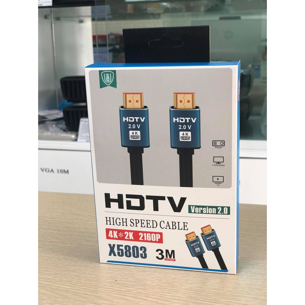 Dây Cáp HDMI 3M Hãng USAN Truyền Tín Hiệu Tốt, Chất Lượng Hình Ảnh Đẹp, Chuyên Dùng Cho Máy Chiếu
