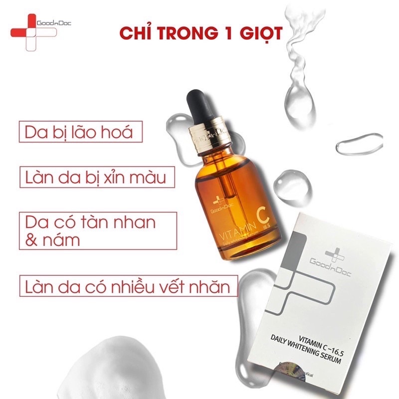 [Chính Hãng] SERUM VITAMIN C GOODNDOC 16,5 SÁNG DA MỜ THÂM NÁM | BigBuy360 - bigbuy360.vn
