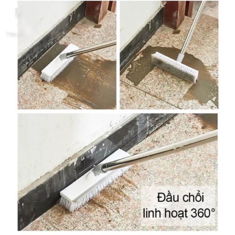 Cây chà sàn nhà vệ sinh 2in1 gạt nước tiện lợi