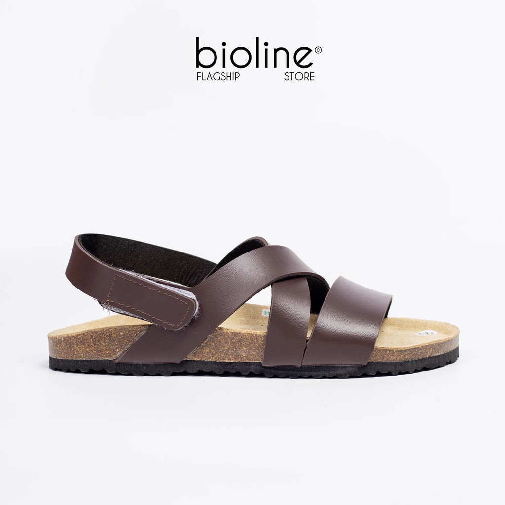 Giày sandals đế trấu Birken quai hậu da PU cao cấp, nam nữ quai hậu unisex, xăng đan học sinh đi học Birken Bioline PU21