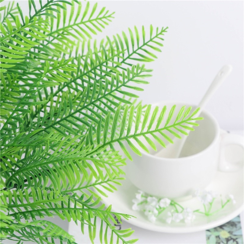 Cành lá điểm, cành lá decor, cành lá giả chụp ảnh