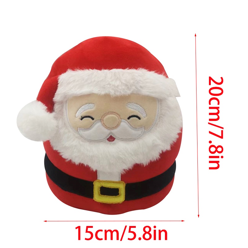 Kids lovely Squishmallow Plush Toy Xmas Santa Claus Stuffed Animal Doll Birthday Gift