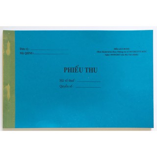 Combo 10 cuốn phiếu thu/ phiếu chi hành chính 2 liên