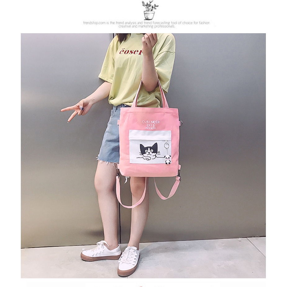 Túi Vải Tote XinhStore Hình Mèo