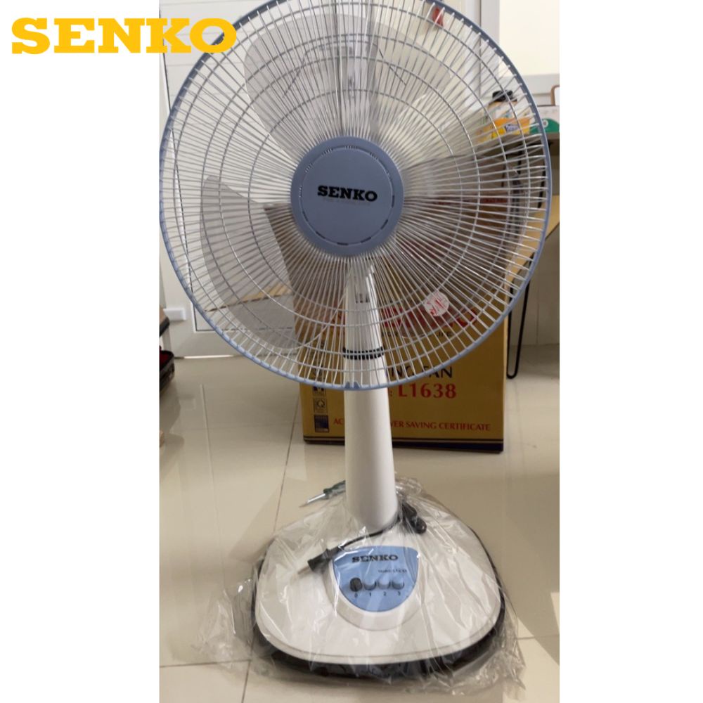 Quạt lửng Senko L1638 chính hãng - Quạt điện cây đứng lỡ 3 mức tốc độ gió không ồn - Lõi đồng 100%