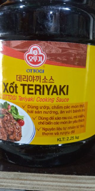 Sốt teriyaki ottogi hàn quốc 2.25kg can to cho nhà hàng - 데리야끼 소스