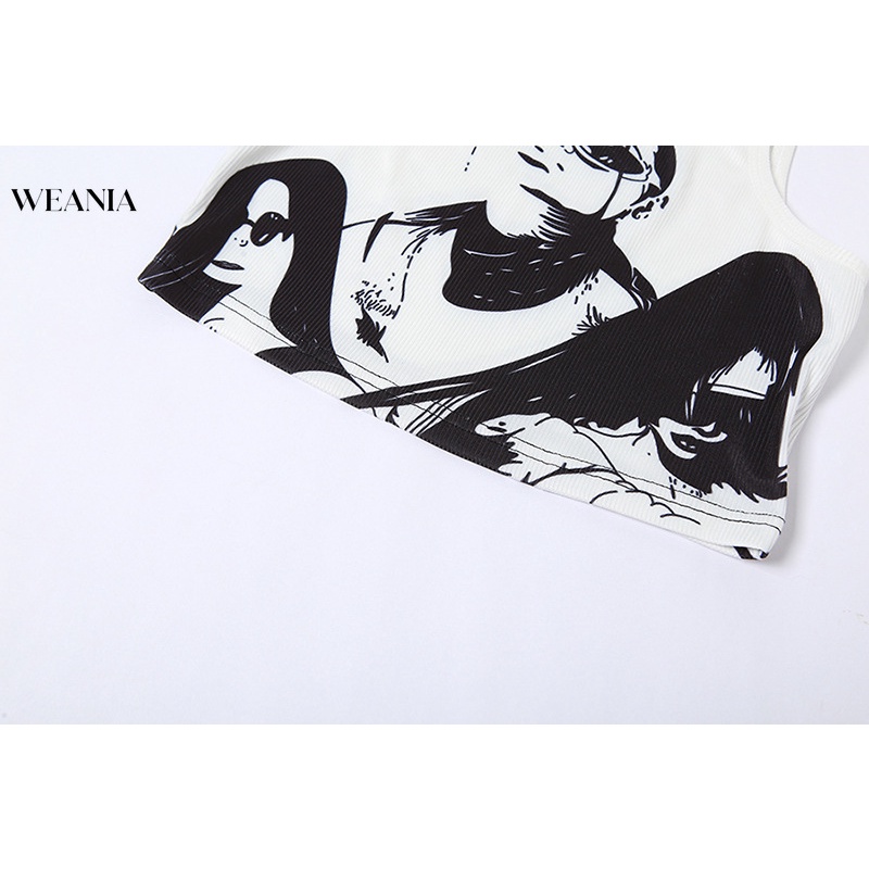 Bộ Áo Tank Top Sát Nách + Chân Váy Lưng Cao Thời Trang Quyến Rũ Cho Nữ