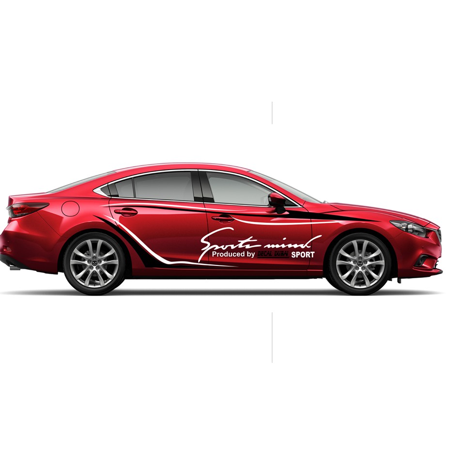 Tem dán sườn xe mazda 6