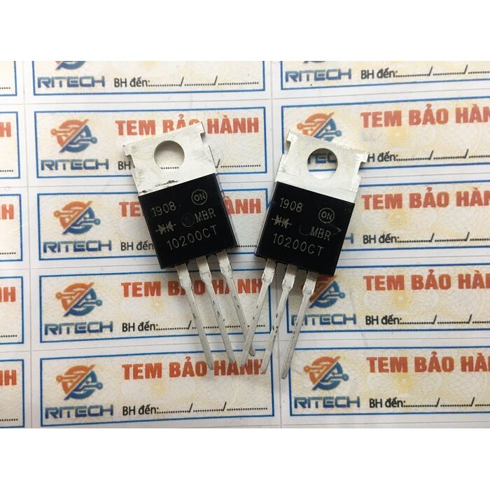 Combo 5 con MBR10200CT Diode Schottky TO-220 10A 200V