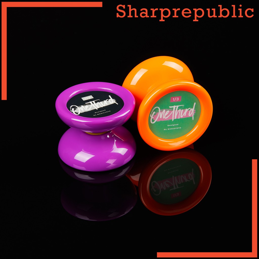 [SHARPREPUBLIC]  Responsive YOYO D2 1/3 One Third ABS Professional Yo-yo Ball for 1A 2A 3A 5A String Trick Play Spin Toy - Purple