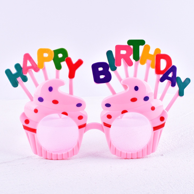 Mắt kính chữ Happy Birthday dùng làm phụ kiện chụp ảnh độc đáo