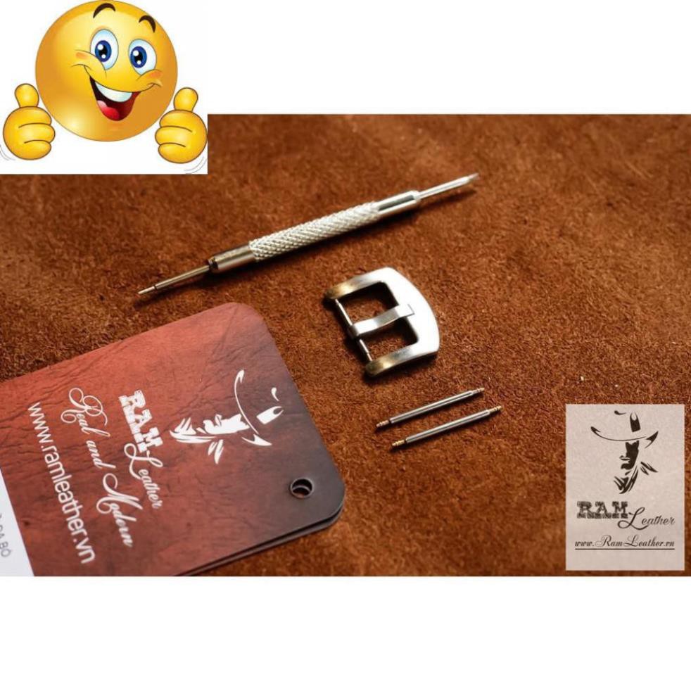 TỔNG HỢP DÂY ĐỒNG HỒ DA BÒ THẬT SIZE 18MM CAO CẤP - CHÍNH HÃNG RAM LEATHER .
