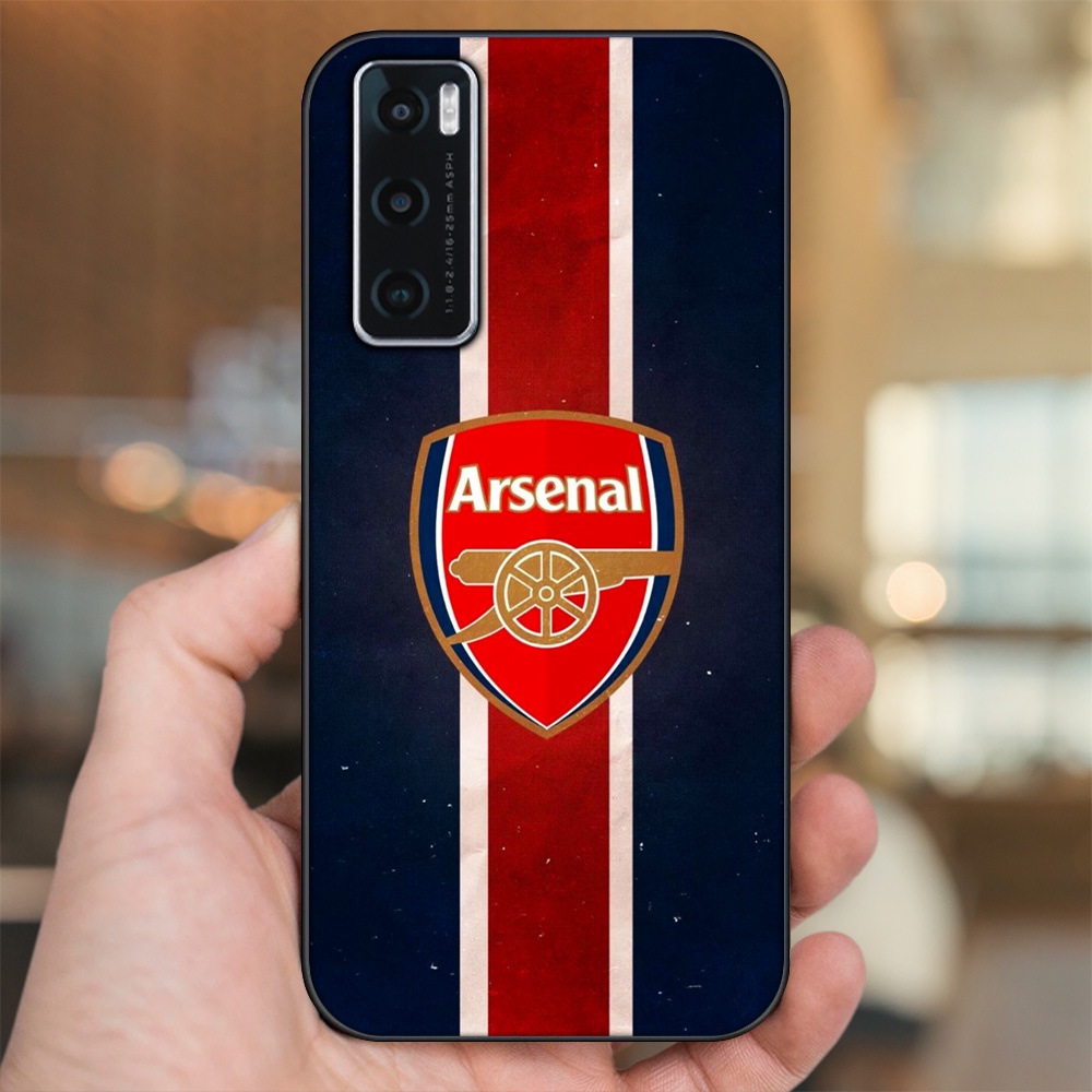 Ốp lưng Vivo V20 SE viền đen in hình Arsenal FC
