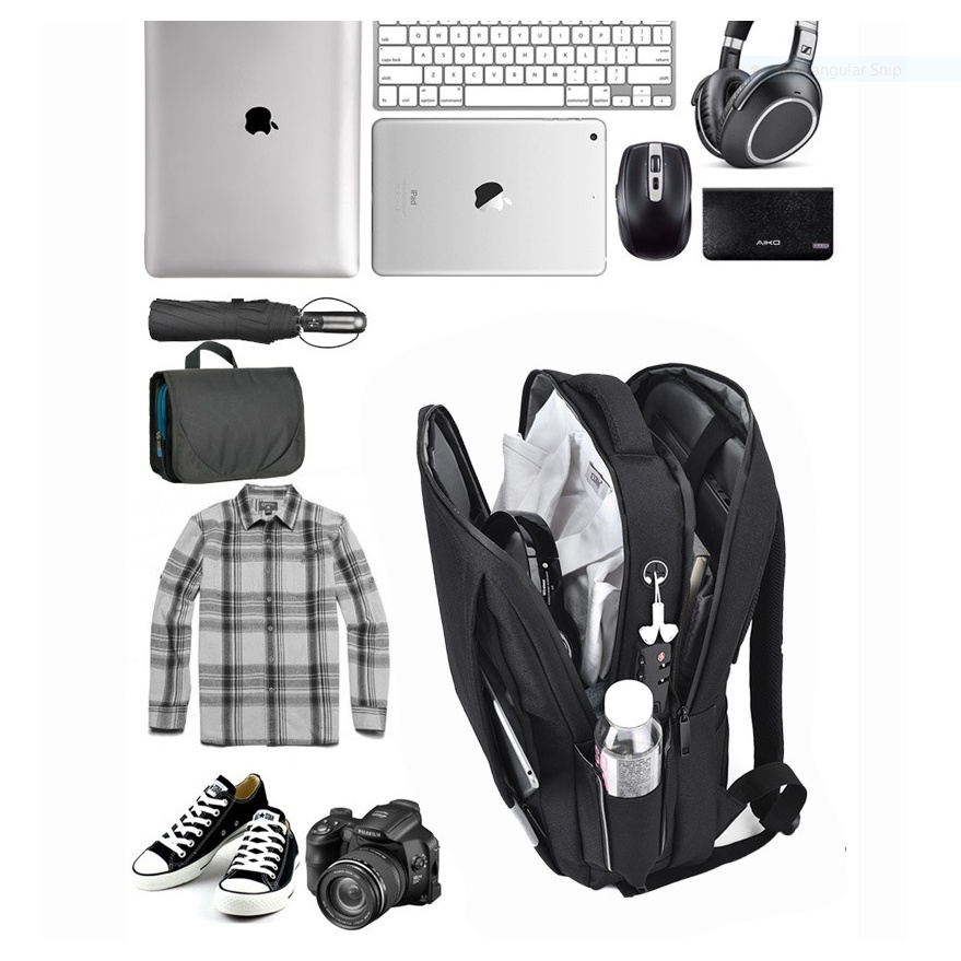 Balo nam chống trộm chống nước cao cấp phong cách mới 15,6" và 17.3inh